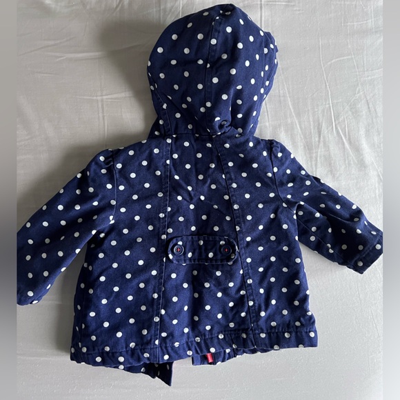 Gymboree navy polkadot spring/fall jacket size 6-12 months - Picture 2 of 3